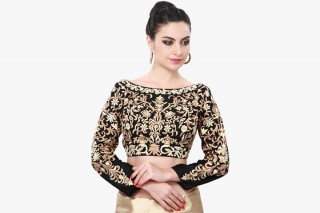 Boat neck blouse design 2017 latest images