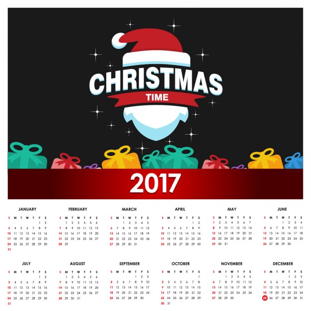 Christmas 2017 calendar