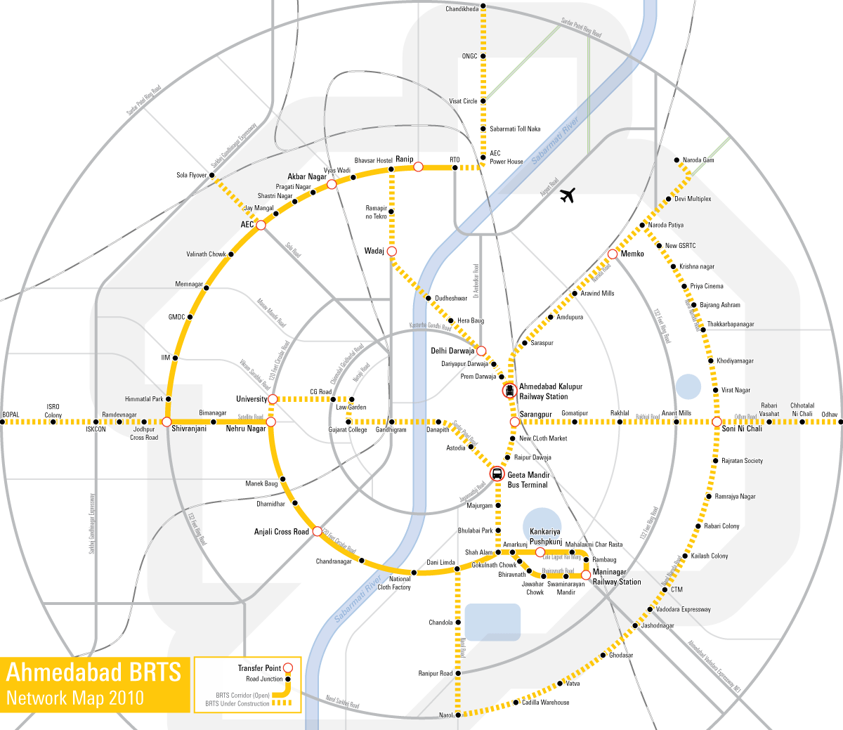 Complete Brts route map ahmedabad 2017 2018