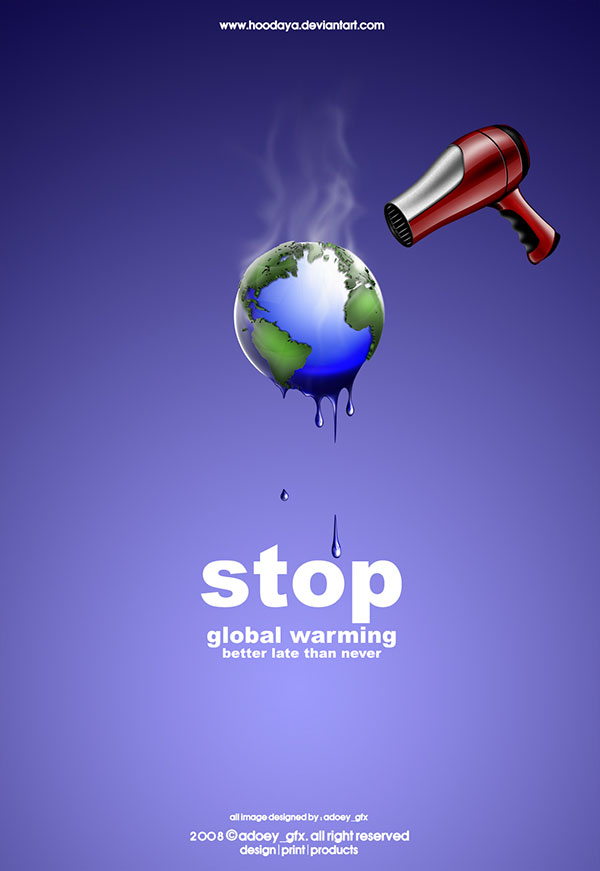 Creative Poster of global warming awareness campaign