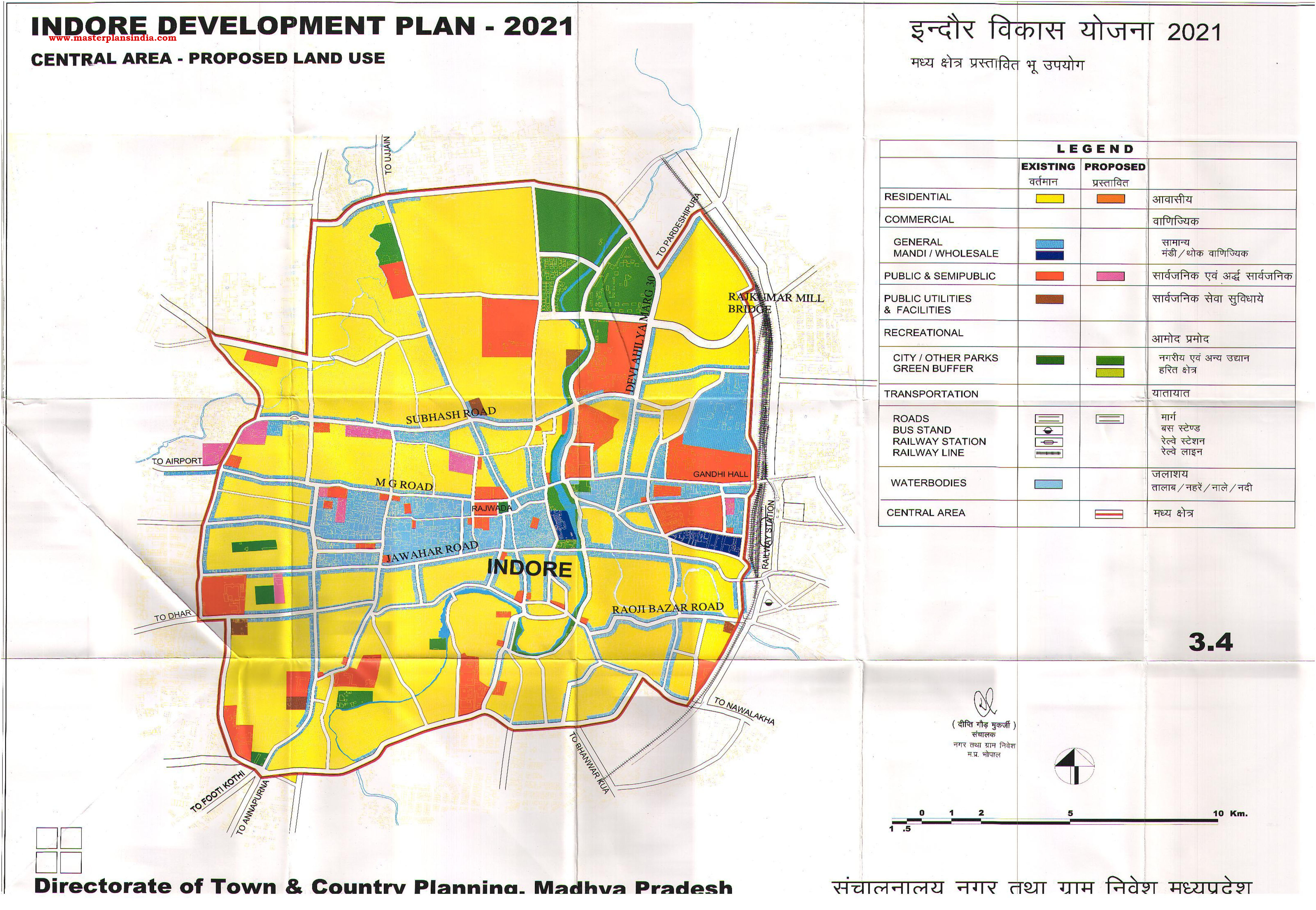 Development Master plan 2021 Indore, Madhya Pradesh