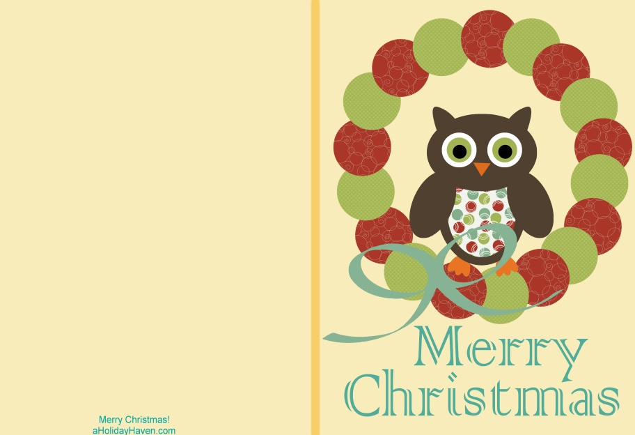 Download Free printable christmas cards