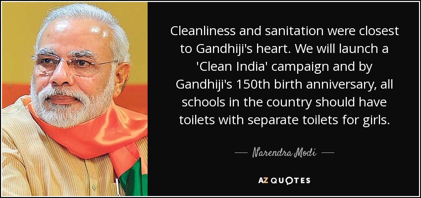 Download Quotes on clean india for social media