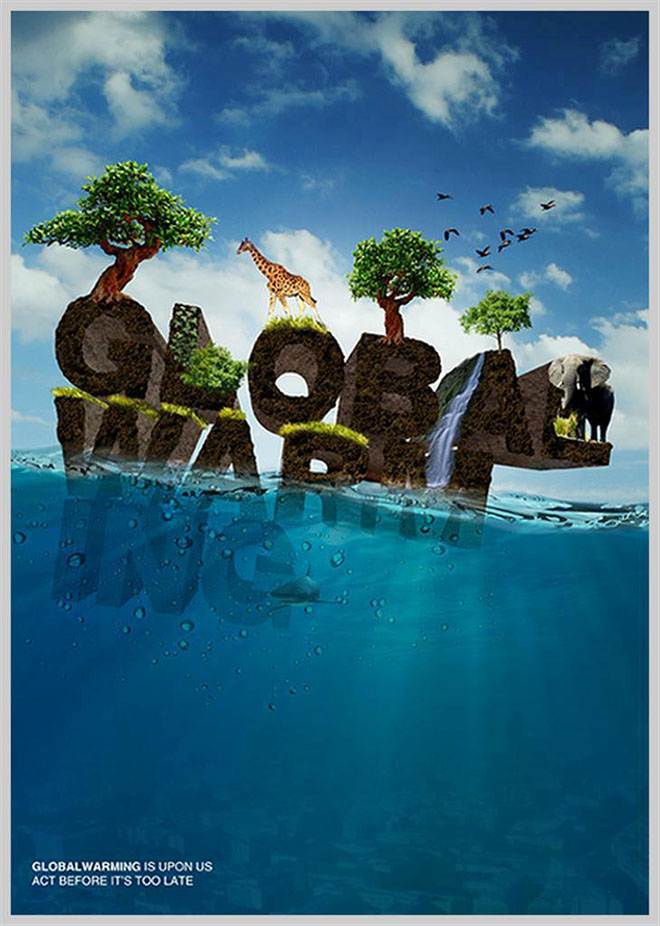 Free Poster of global warming