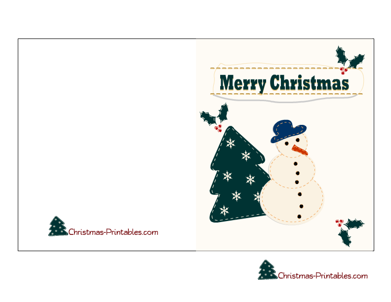 Free printable christmas cards