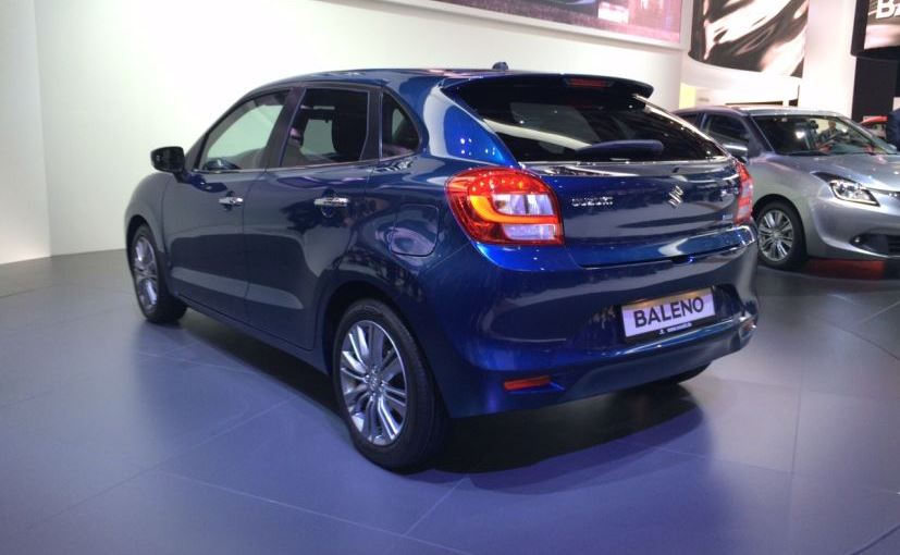 Maruti baleno specifications and rear view
