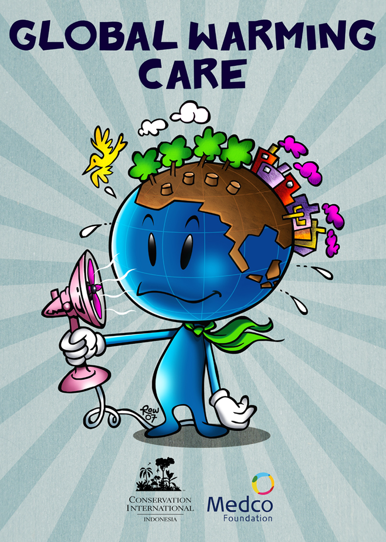 Poster of global warming for social awareness