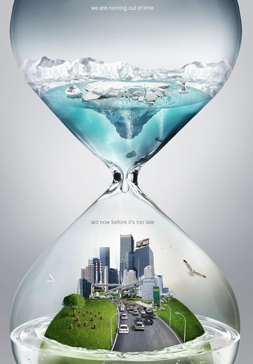 Poster of global warming images