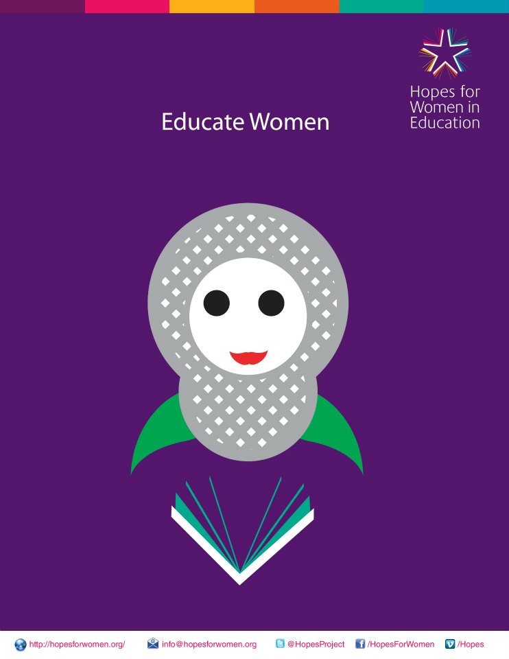 Poster on women education intiative