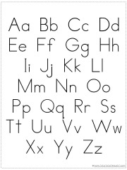 Printable alphabet chart free