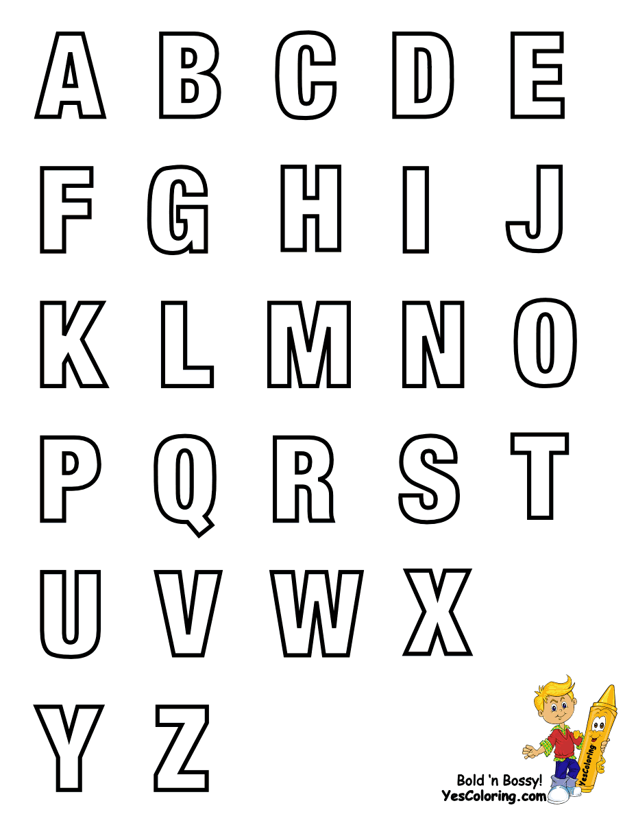 Printable alphabet letters