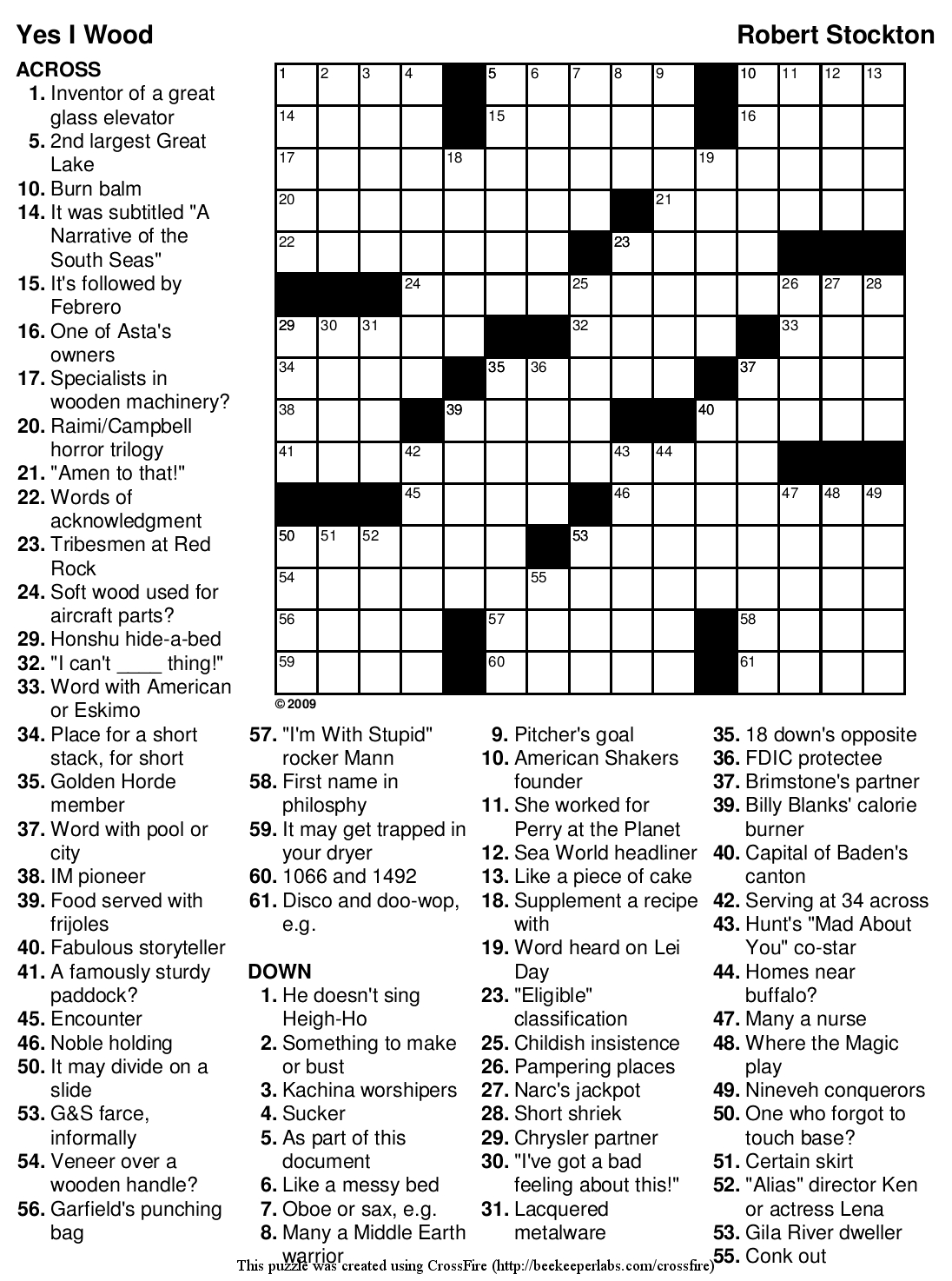 Easy Printable Crossword Puzzles - Gameshacksfree within Easy Printable Crossword Puzzles - rubybursa.com