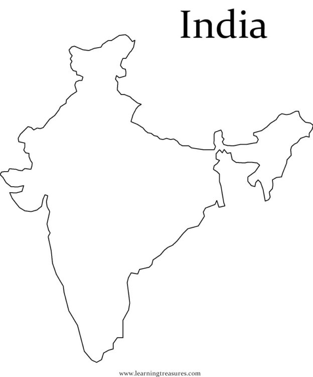 Download Blank Printable Outline Map Of India Photo – Printable Graphics