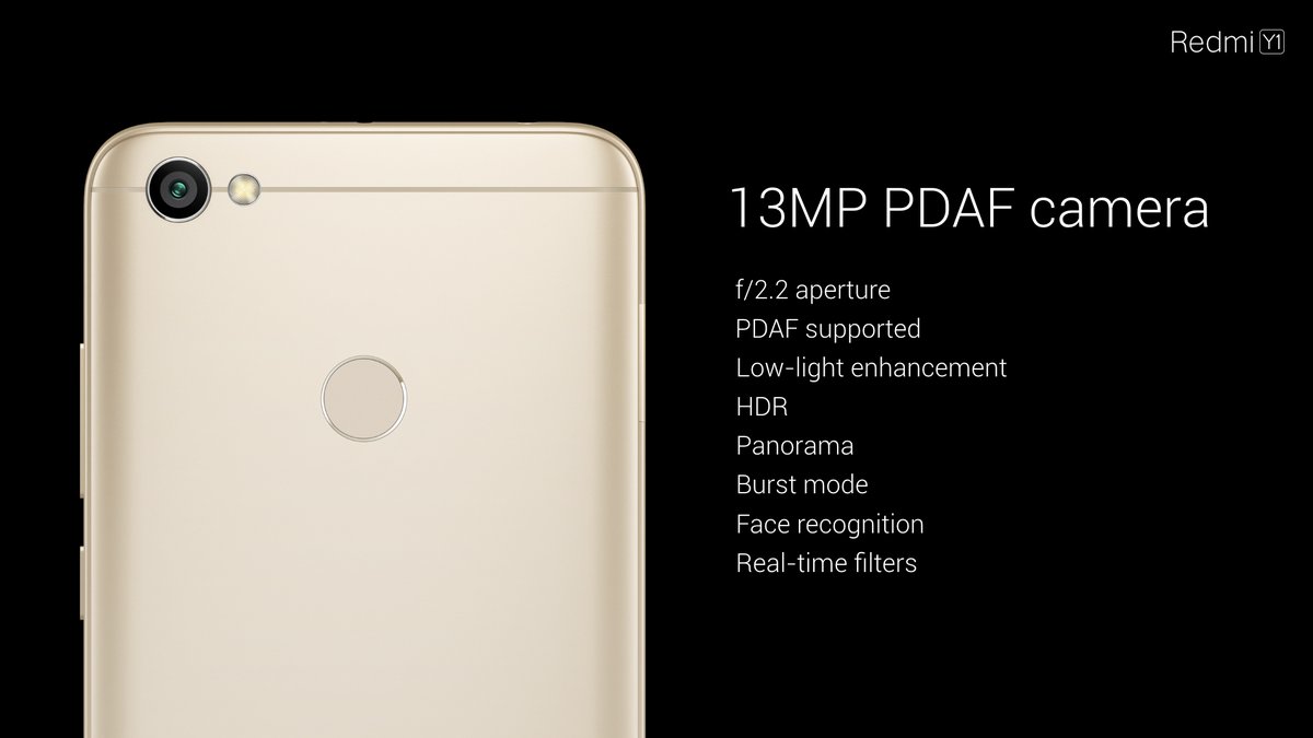 Xiaomi redmi y1 Camera specifications photos (1)