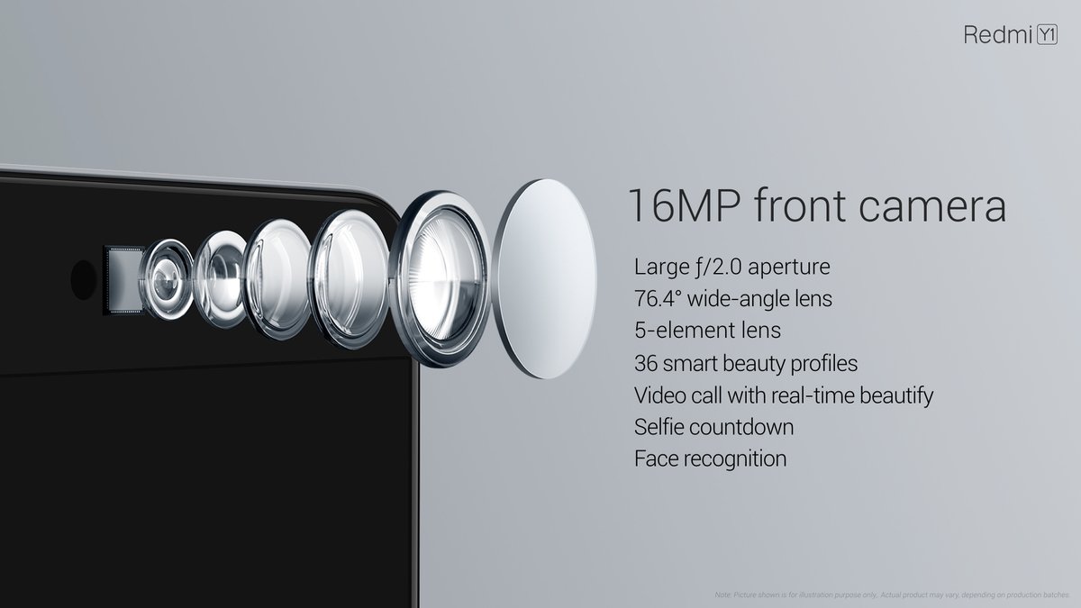 Xiaomi redmi y1 Camera specifications photos (2)