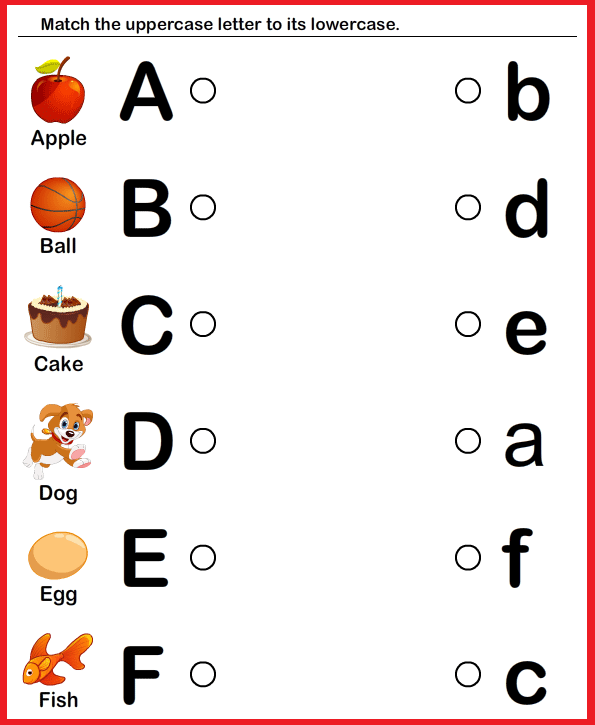 ABCD Kindergarten worksheets for english class