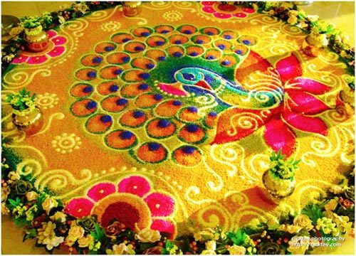 Advanced Rangoli designs for competition