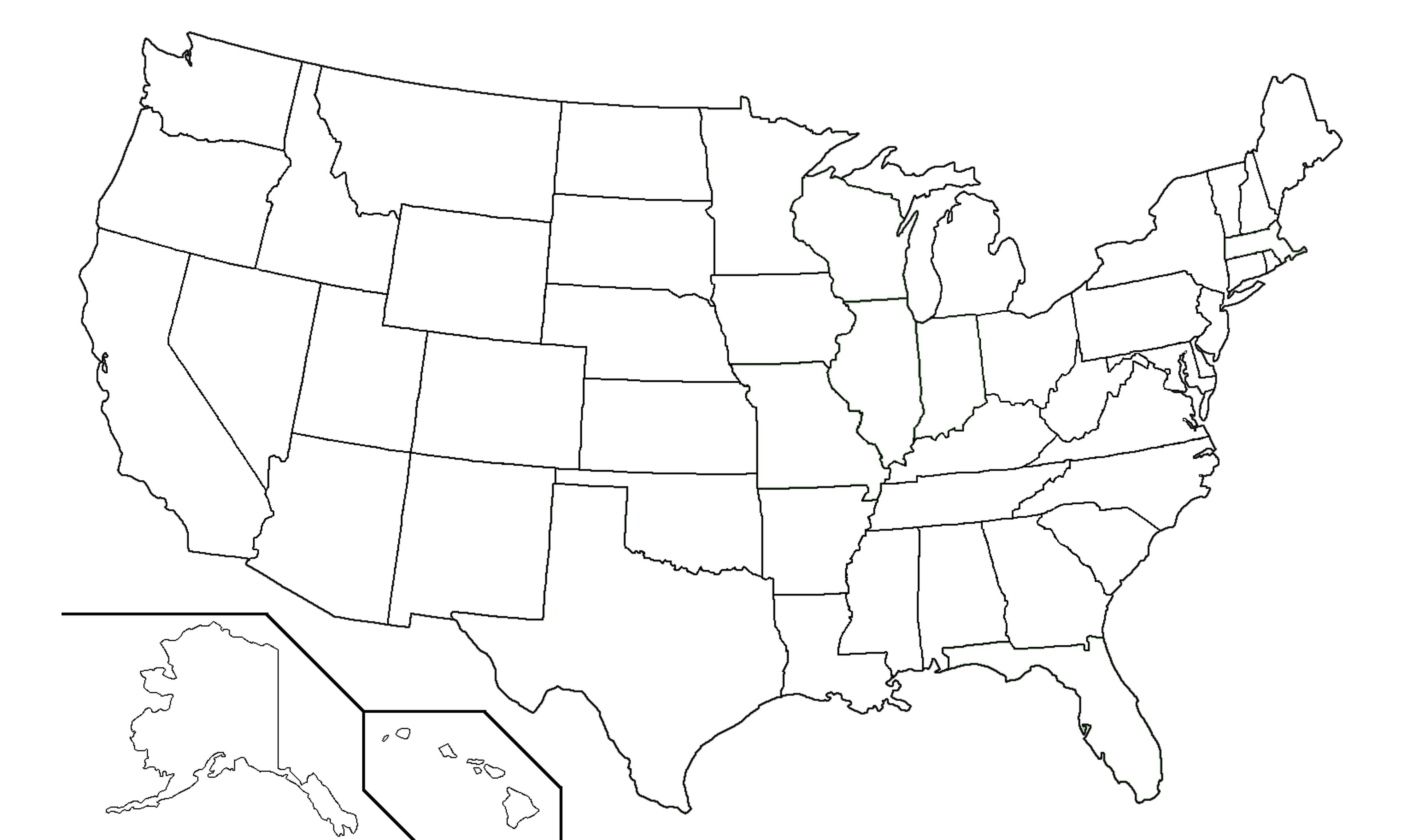Download Blank us map outline