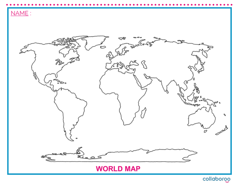 Printable Blank world map free | 2018 Printable calendars posters ...