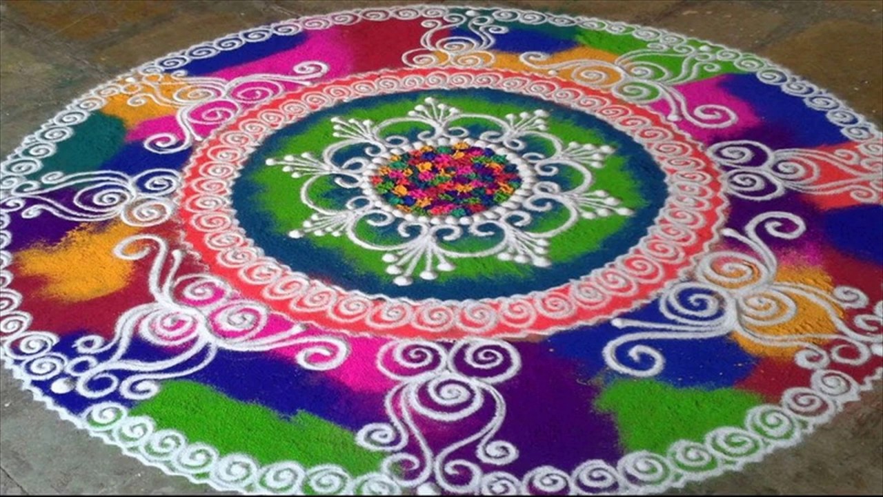 Latest rangoli designs for competition