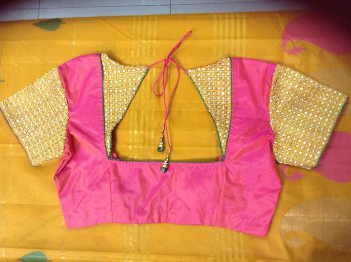 Download Blouse back neck designs with patch work