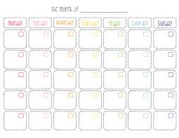 Download Cute printable calendar