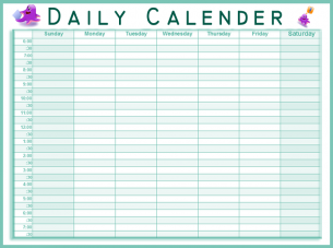 Download Daily calendar printable