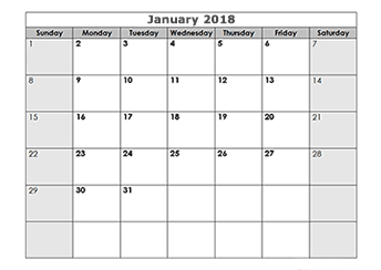 Download Free printable calendar templates