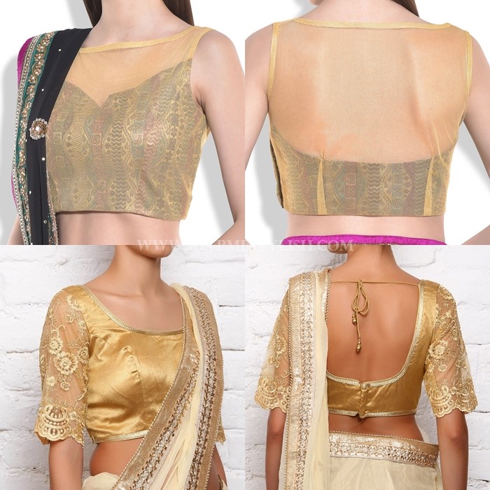 Download Golden blouse designs images