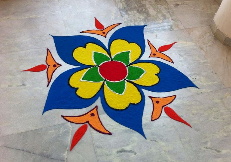 Easy rangoli designs for diwali