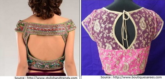 Free Different types of blouse back neck designs