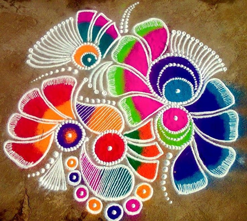 Free Easy rangoli designs for diwali 2018