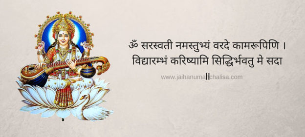 Saraswati Mantra Printable Graphics