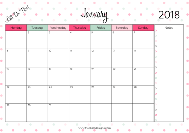 Free printable calendar | 2018 Printable calendars posters images ...