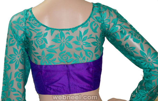 Latest Blouse design with net