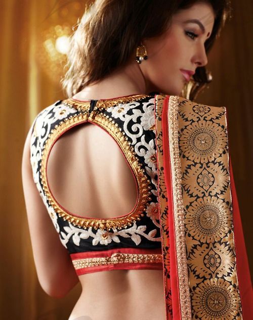 Lovely Saree blouse designs 2018