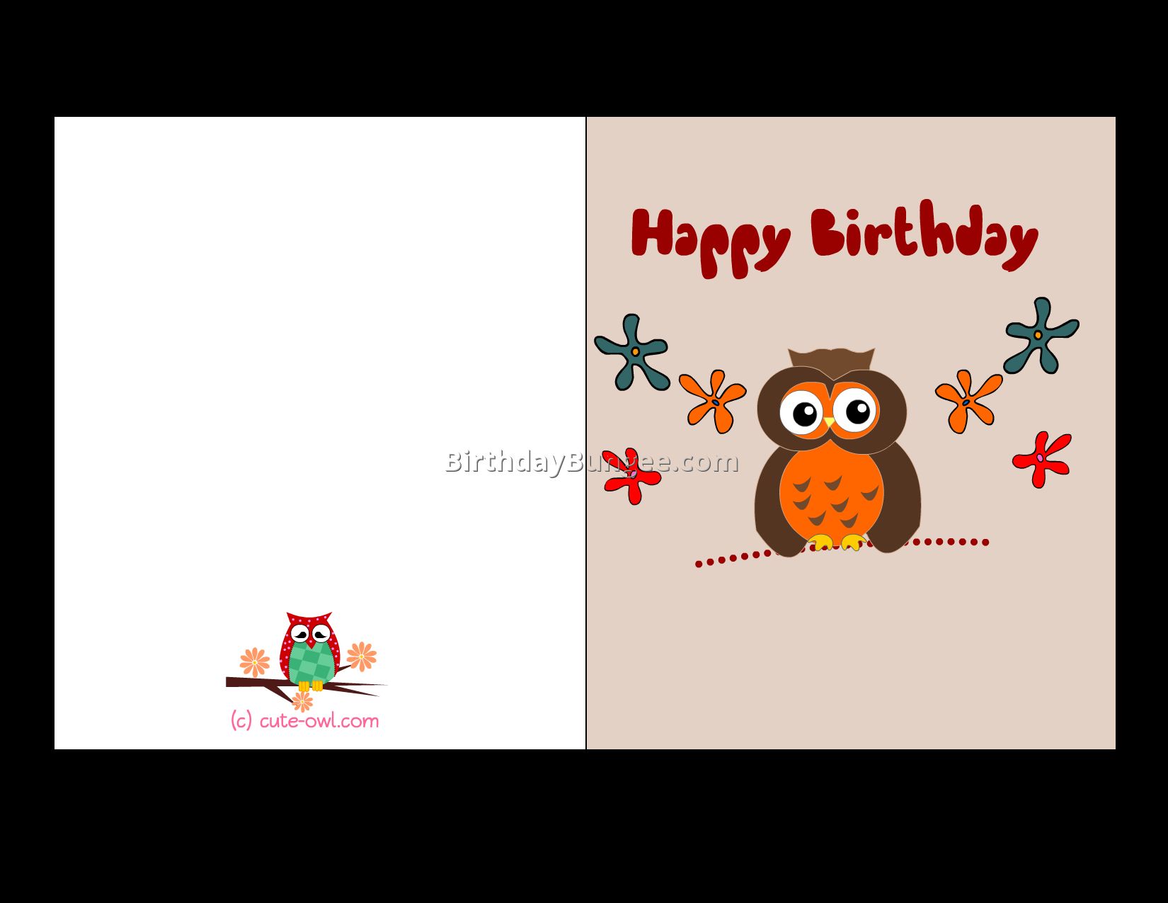 Free printable birthday cards 