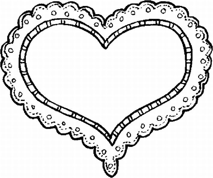 Printable valentine heart vector