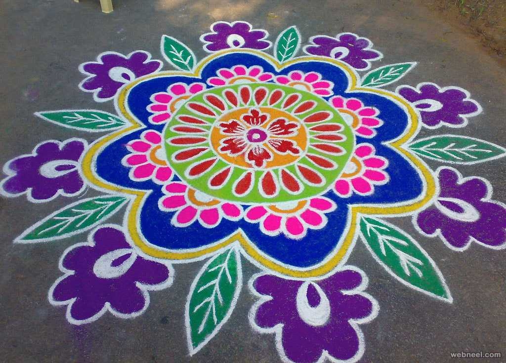 25 beautiful pongal kolam and pongal rangoli designs on Rangoli Kolam Designs Competition - Broxtern Wallpaper and Pictures Collection