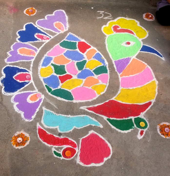 Rangoli designs for competition with themes