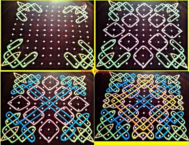 Rangoli designs with dots 15 8 step by step tutorial