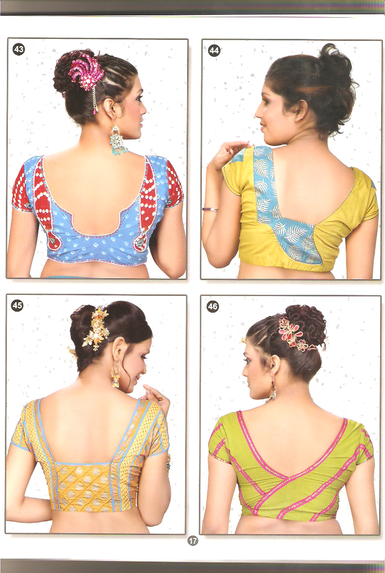 Samples of Blouse back neck designs catalogue