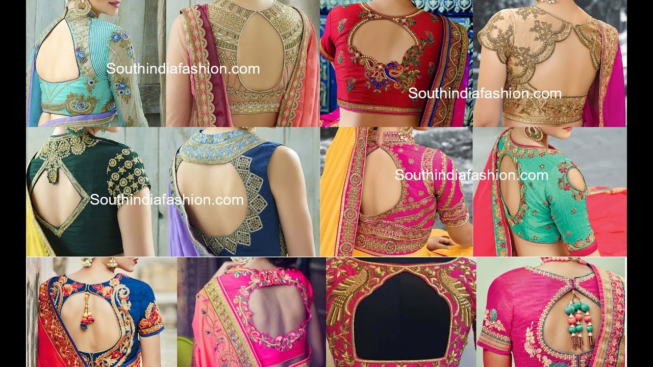 Banarasi saree blouse back designs 2018 dresses