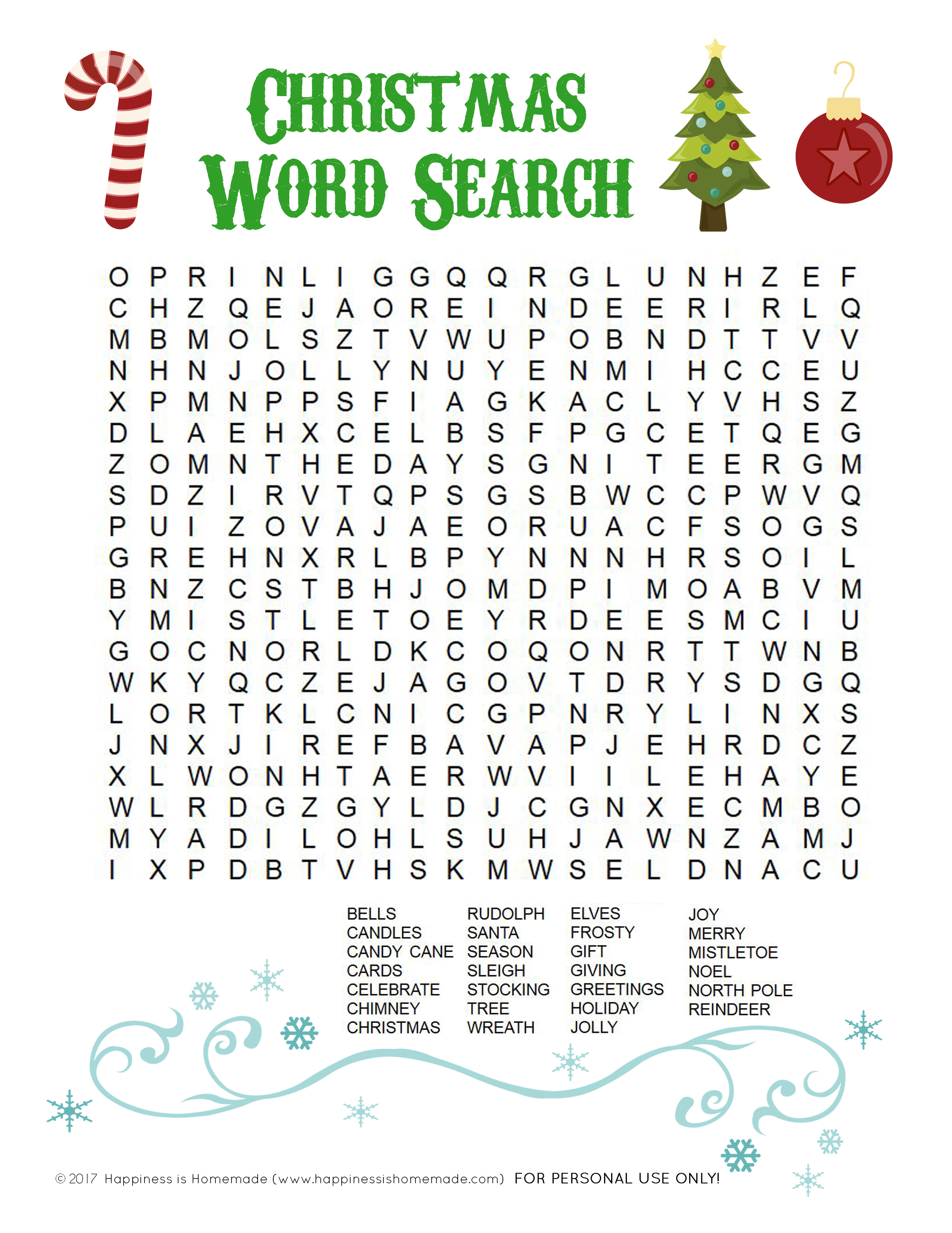 Word search printable