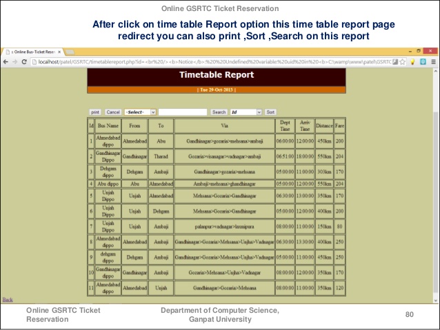 gsrtc time table download