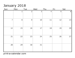 Download Printable monthly calendar