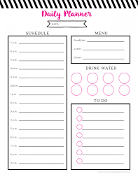 Free Daily planner printable