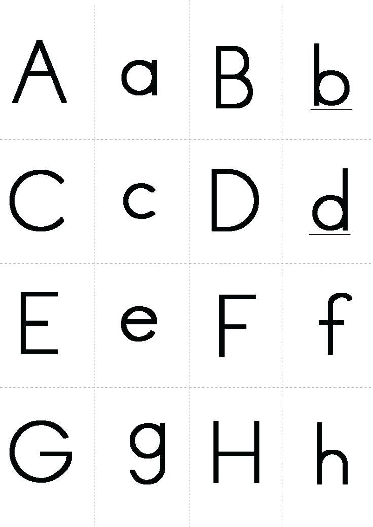 Printable alphabet flash cards free