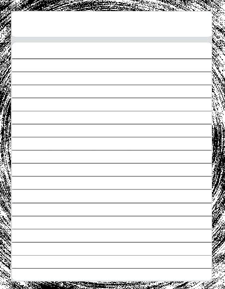 Free Printable writing paper with border