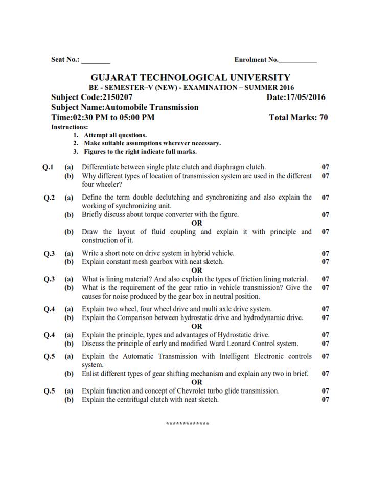 GTU paper